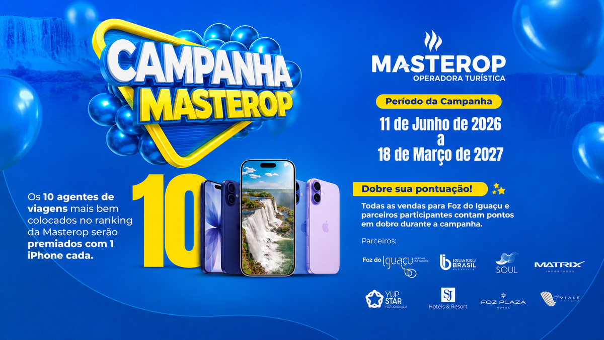 Campanha Masterop 10 iPhones